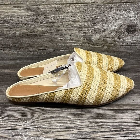 Women’s Violet Striped Woven Mule Flats - Universal Thread - Picture 6 of 9